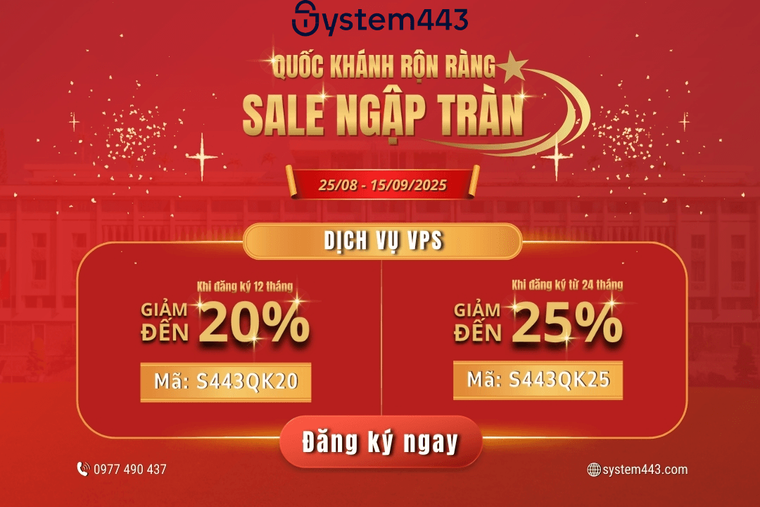 Hình ảnh bài viết: Quốc Khánh rộn ràng – Sale ngập tràn: VPS hiệu năng cao giảm đến 25%